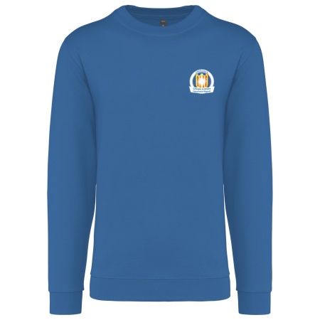 SWEAT COL ROND UNISEXE BLEU ROYAL XS